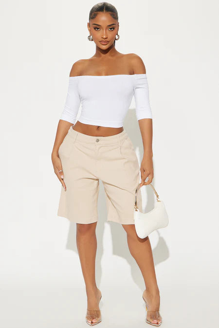 Khaki Bermuda Shorts
