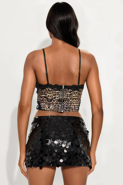 Sequin Mini Skirt